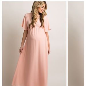 Pink Blush Maternity Dress